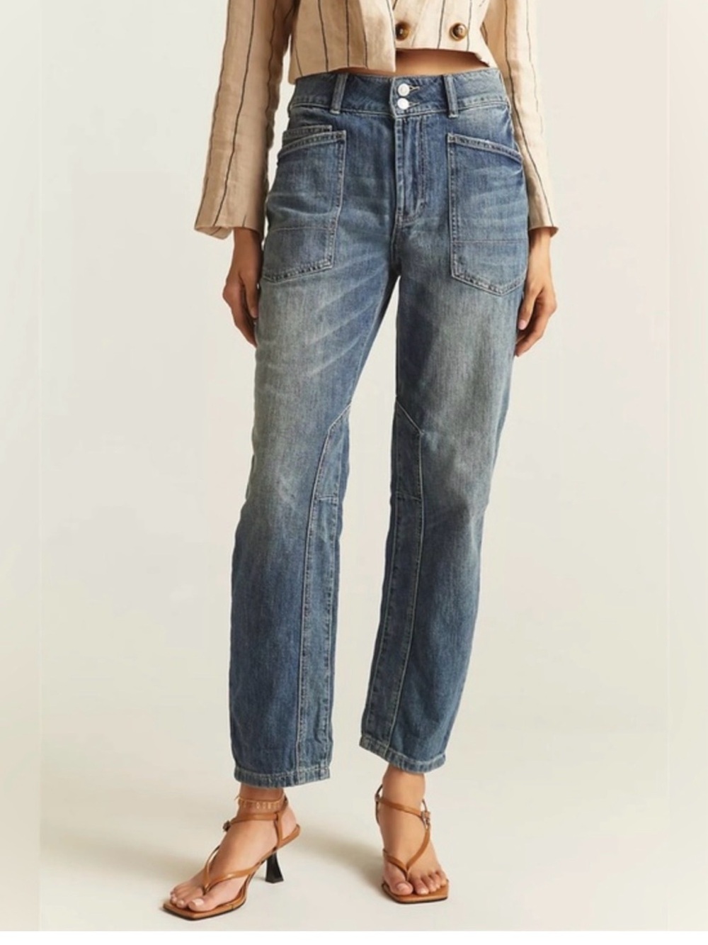 Pilcro Wanderer Mid-Rise Relaxed Jeans